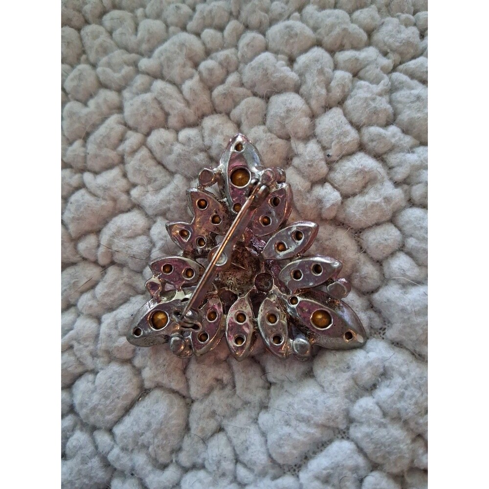 Gorgeous Pink AB Rhinestone Brooch - Picture 3 of 4